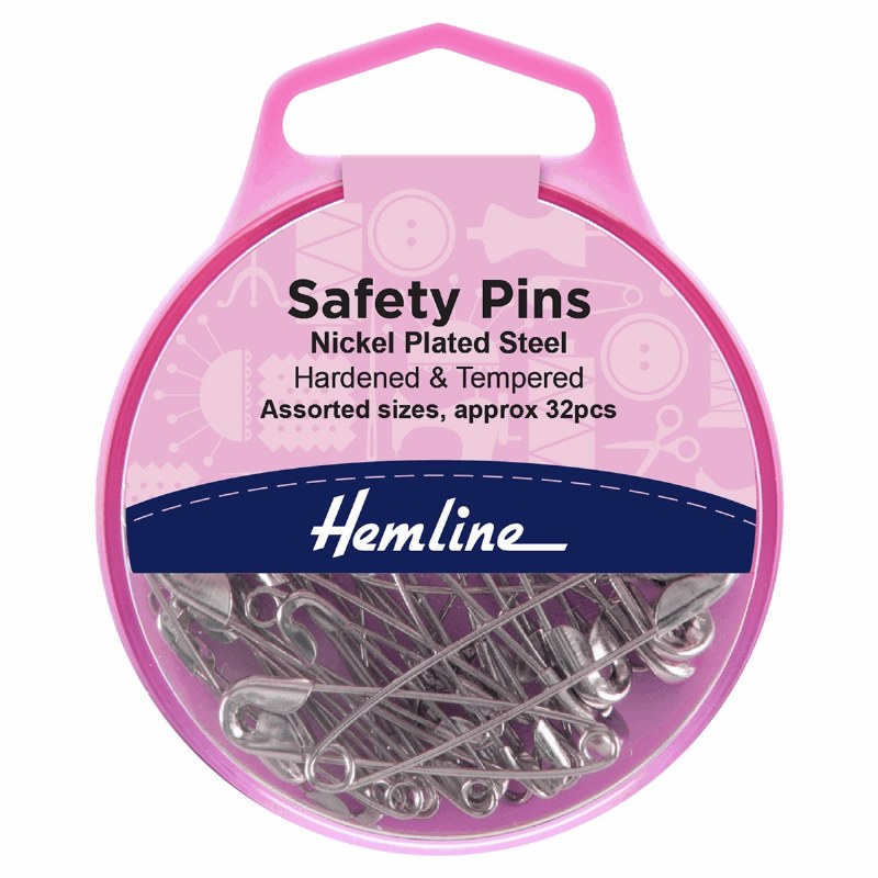 Safety Pins Assorted Sizes 32p