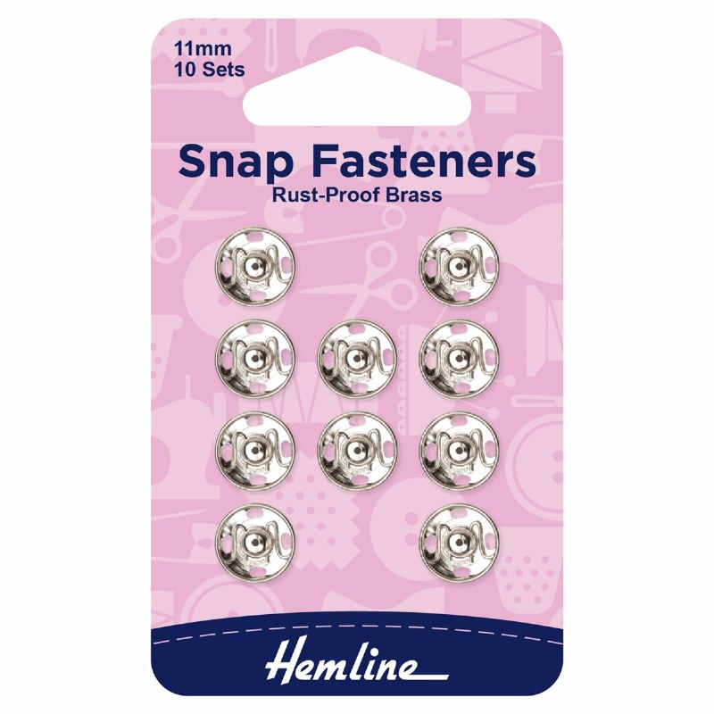 Snap Fasteners 11mm - Nickel
