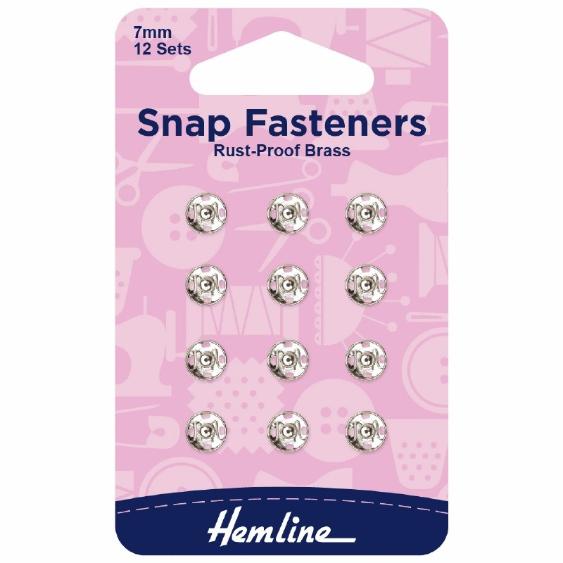 Snap Fasteners 7mm - Nickel