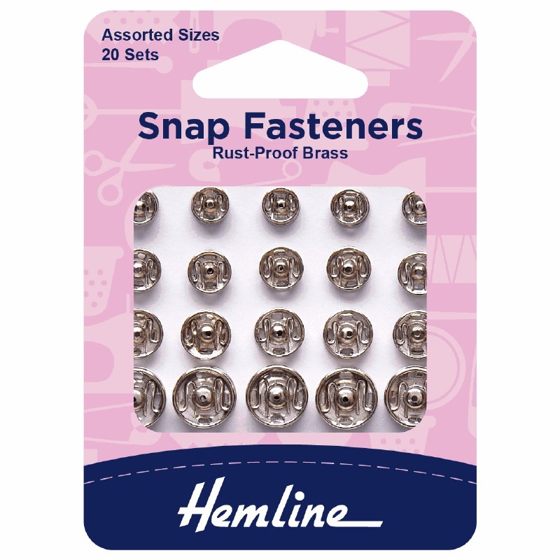 Snap Fasteners Rust-Proof Silv
