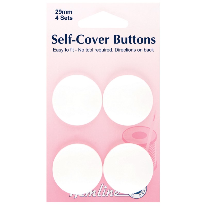 Self-cover buttons nylon 29mm