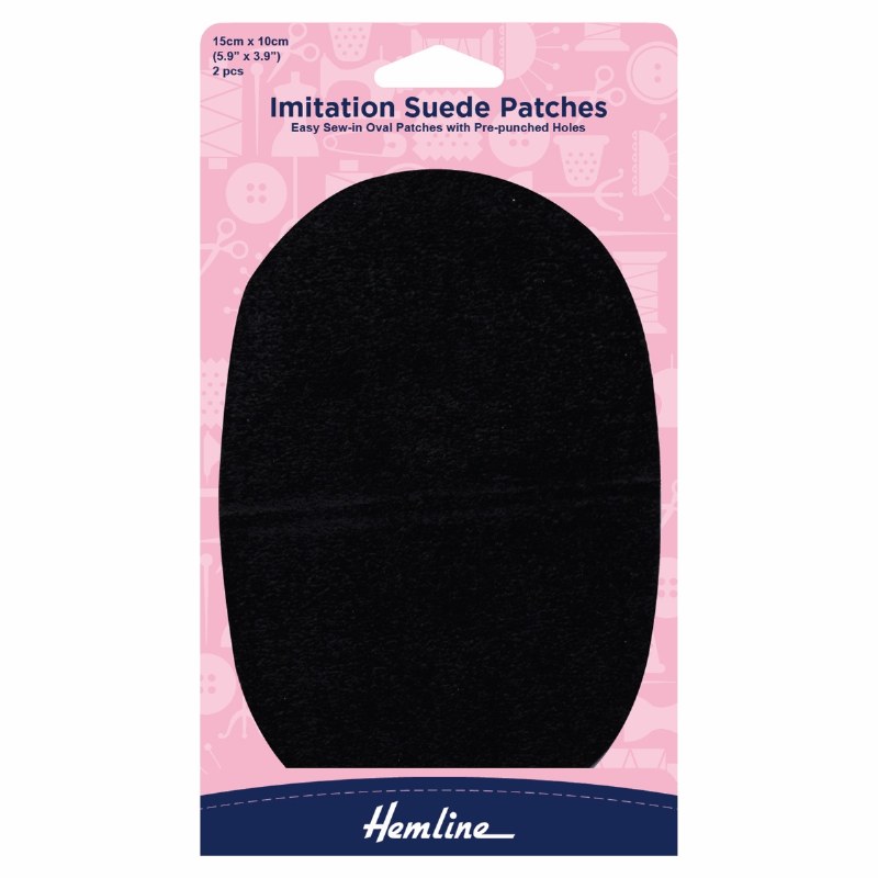 Imitation Suede Patch - Black