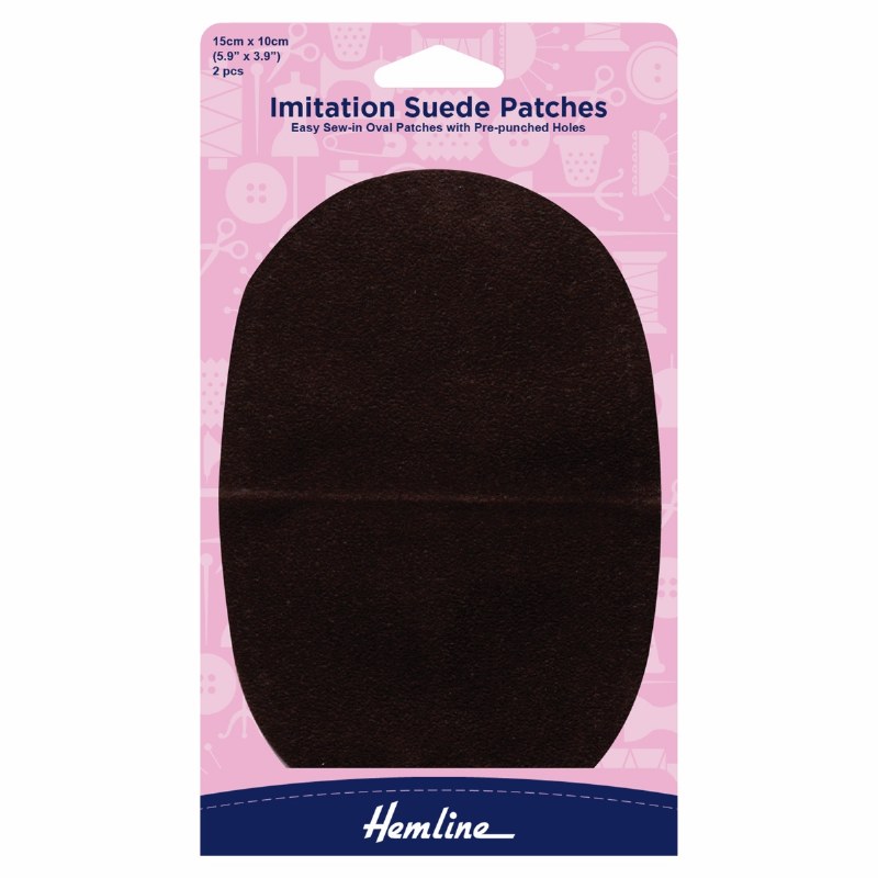 Imitation Suede Patch - Brown