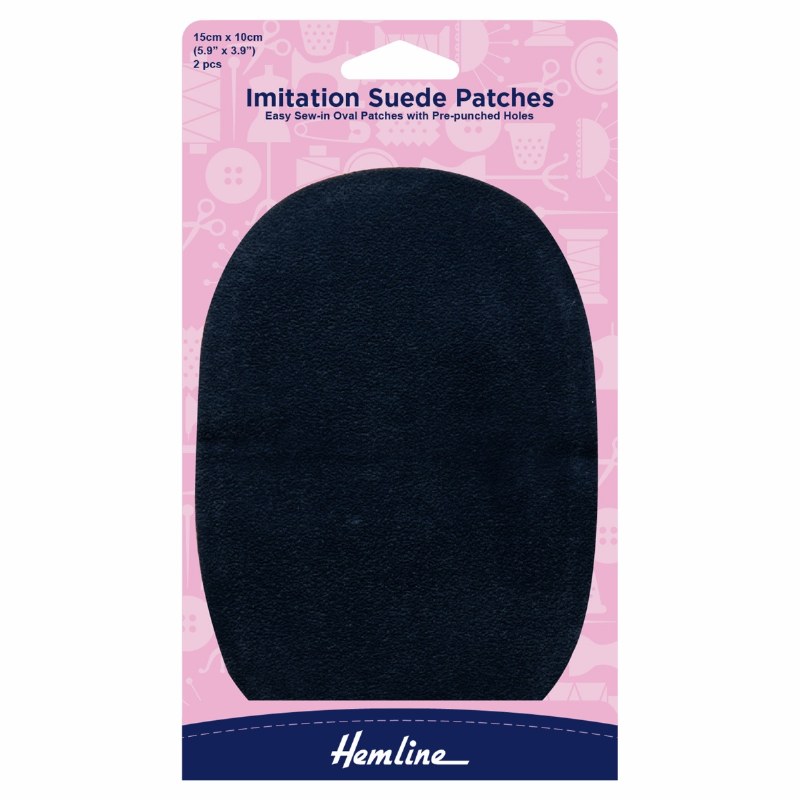 Imitation Suede Patch - Navy