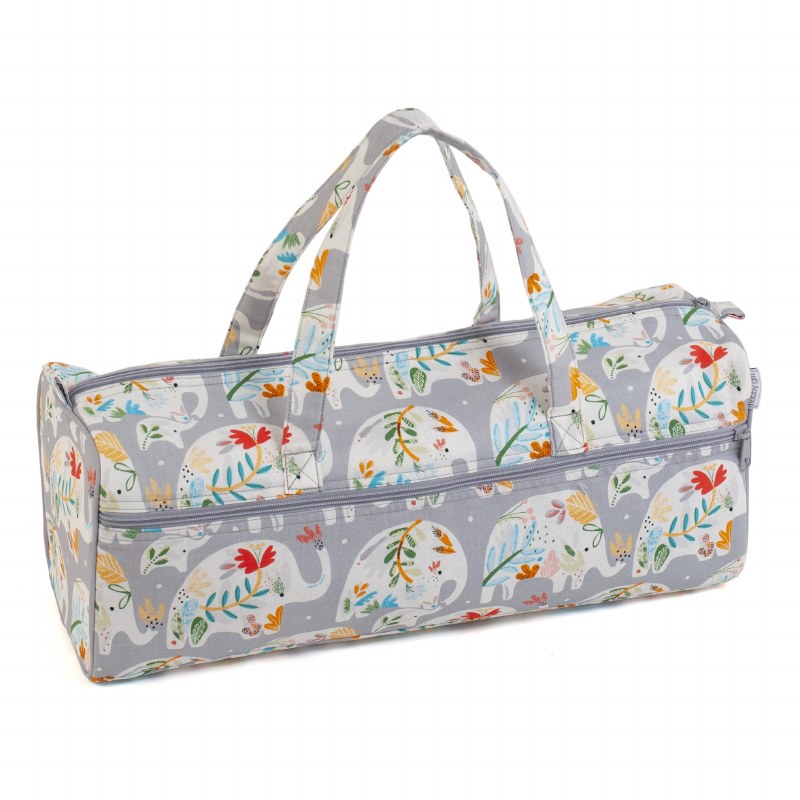 Knitting Bag Rect Elephants