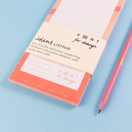 Vent A5 List Pad Pink