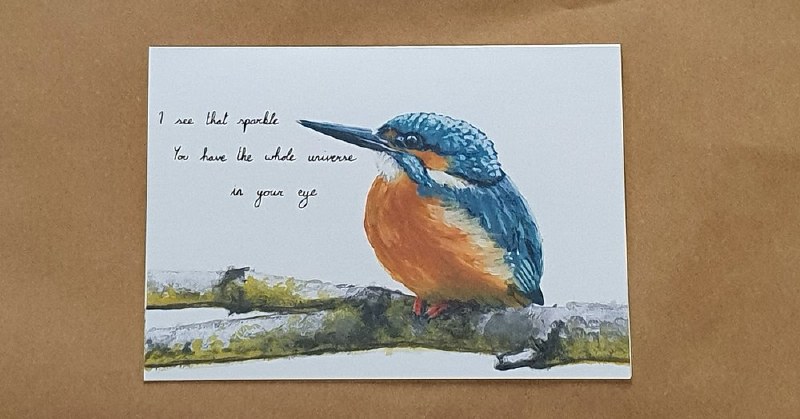 JNC Kingfisher Greeting Card