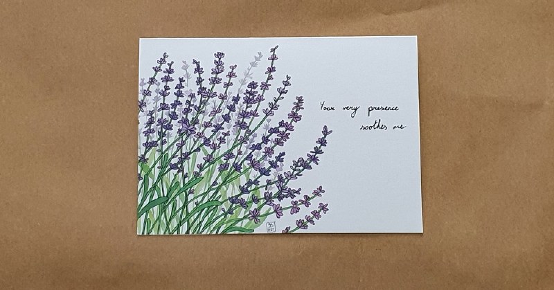 JNC Lavender Greeting Card