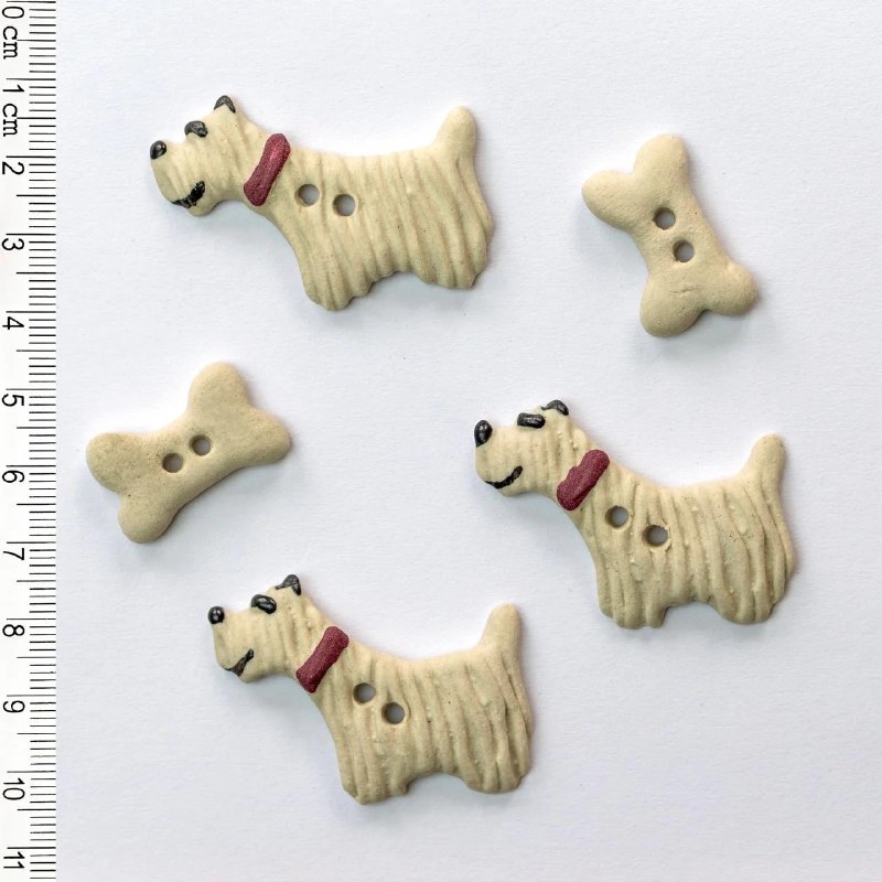 Incomp Buttons L058 Dogs n Bon