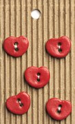 Incomp Buttons L559 Red Hearts