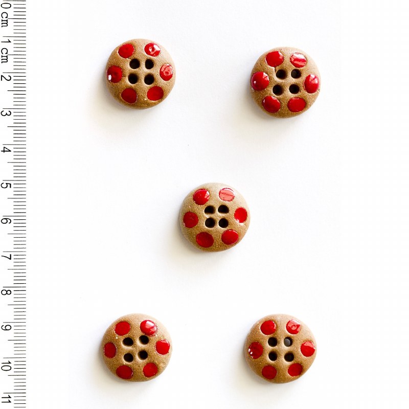 Incomp Buttons L601 Red Dots