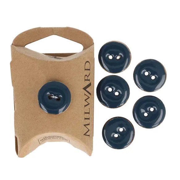 Buttons 18mm 6-pack Navy
