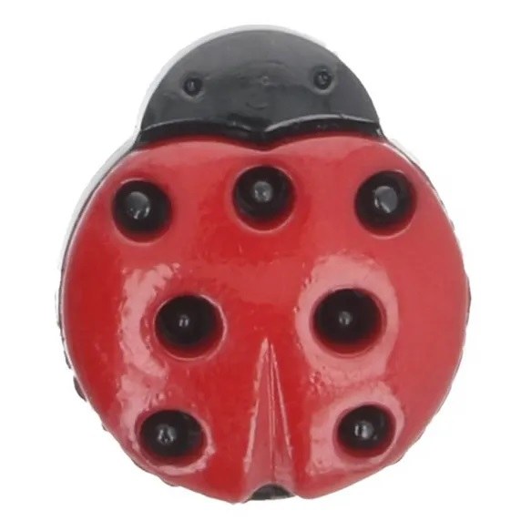 Buttons 15mm Ladybird