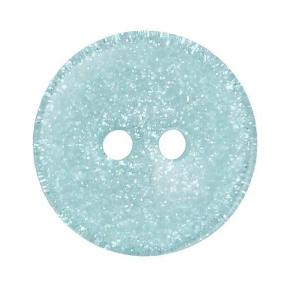 Buttons 15mm Glitter Blue