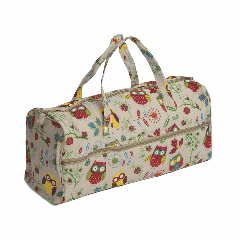 Knitting Bag Rect with Owls
