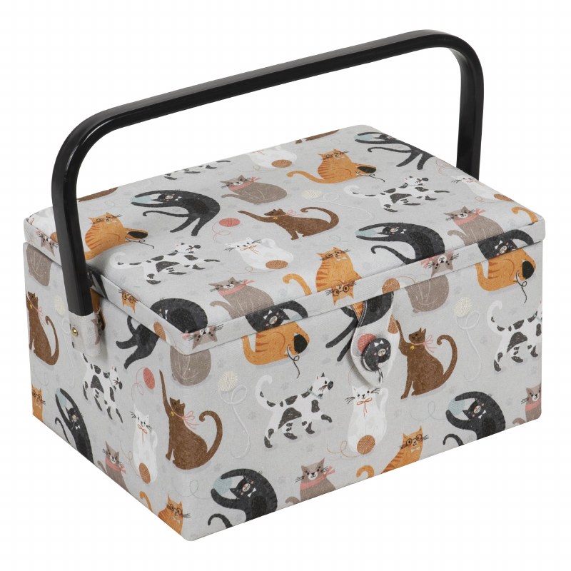 Sewing Basket Medium Cats