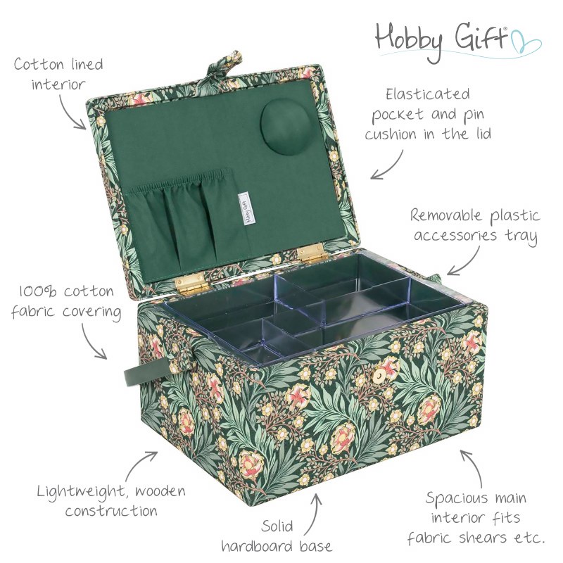 Sewing Basket Medium M Green