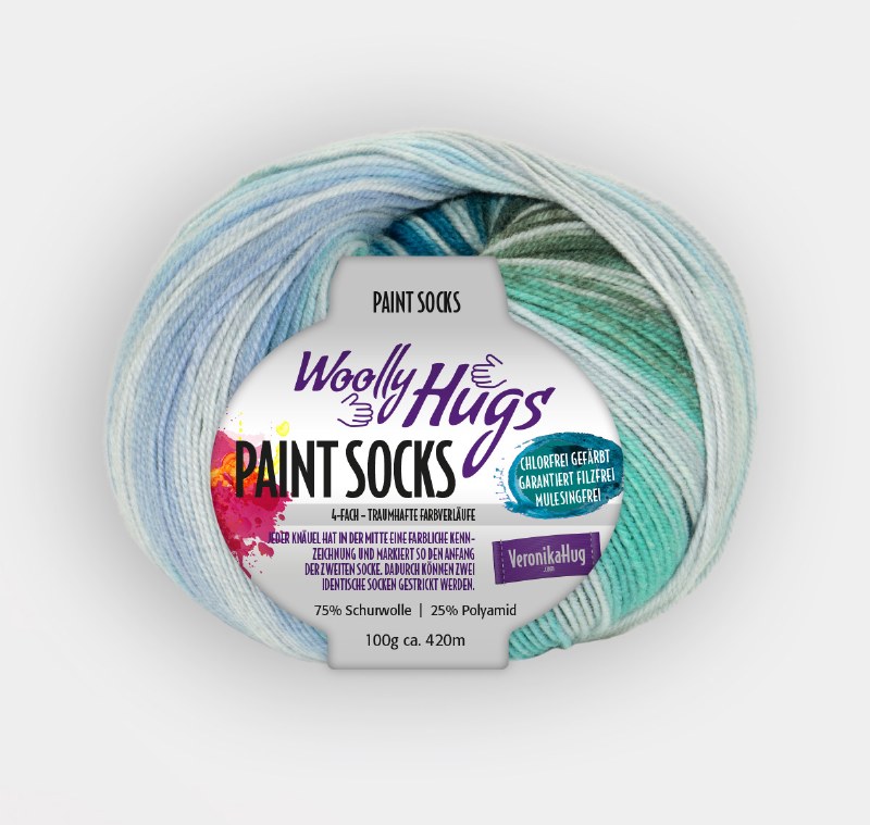 Woolly Hugs Paint Socks 201