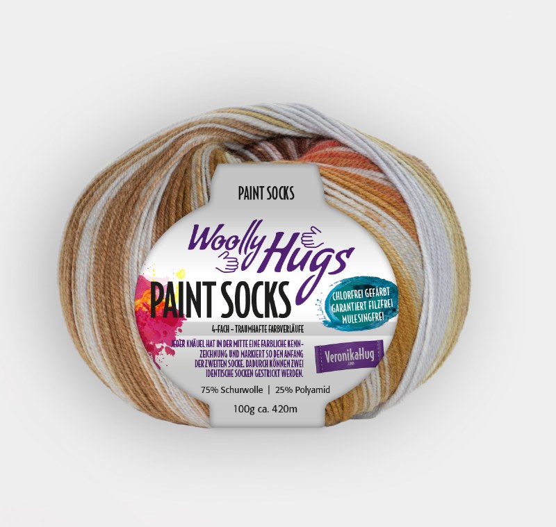 Woolly Hugs Paint Socks 202