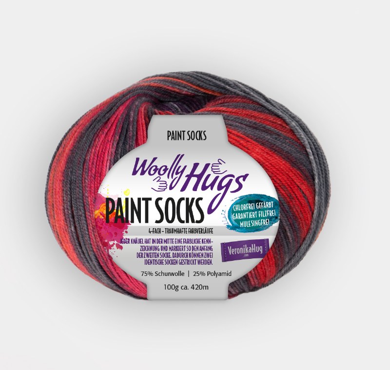 Woolly Hugs Paint Socks 204