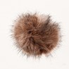 Rico Fake Fur Pompom 13cm Pebb