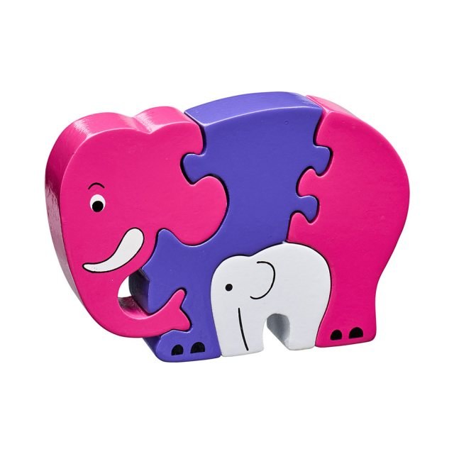 LK Jigsaw Pink Elephant &amp; Bab