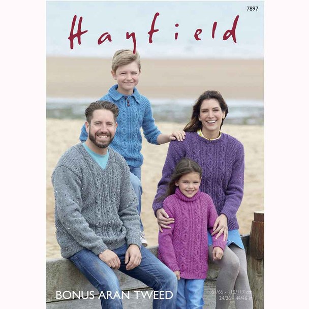 Hayfield 7897 Sweaters in Ar d