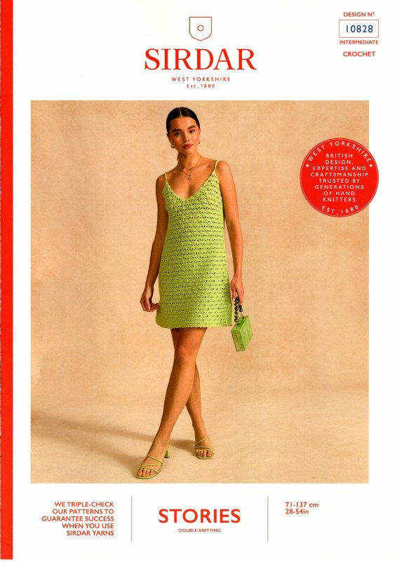 Sirdar 10828 Crochet Dress dk