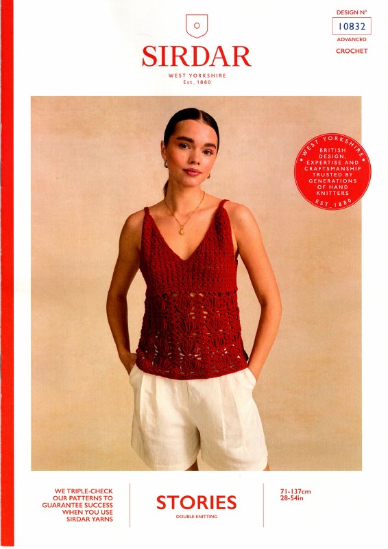 Sirdar 10832 Crochet Top dk