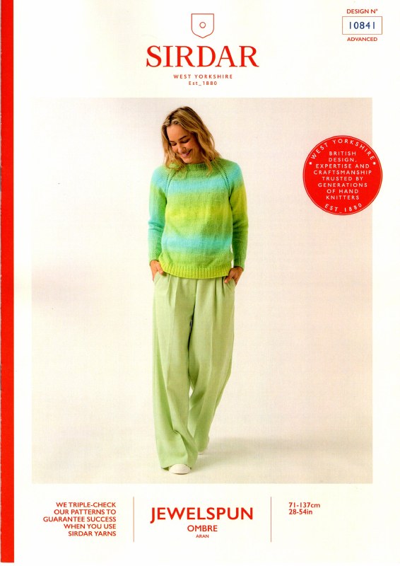 Sirdar 10841 Sweater in Aran