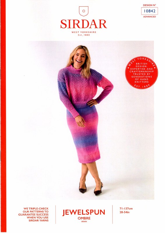 Sirdar 10842 Sweater&amp;Skirt Ara
