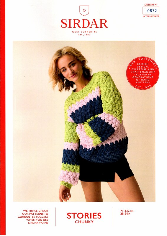 Sirdar 10872 Sweater in chunky