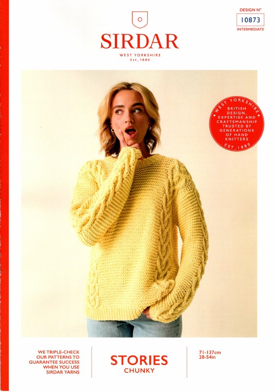 Sirdar 10873 Sweater in chunky