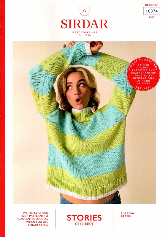 Sirdar 10874 Sweater in chunky