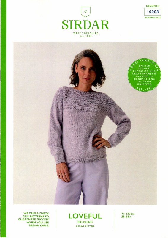 Sirdar 10908 Sweater in dk