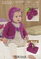 Sirdar 4650 Snowflake ch cardi