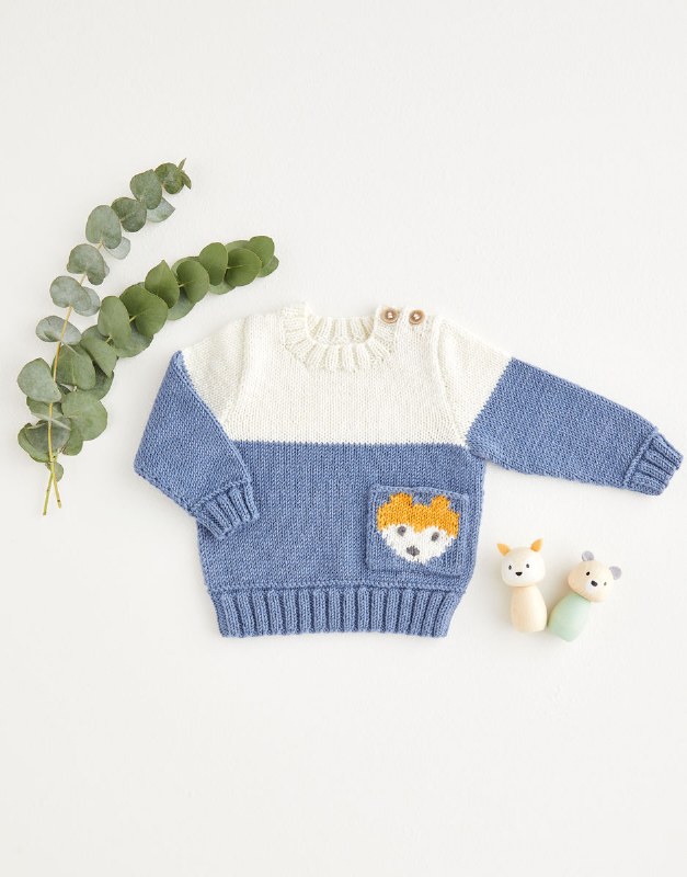 Sirdar 5384 Sweater Fox design