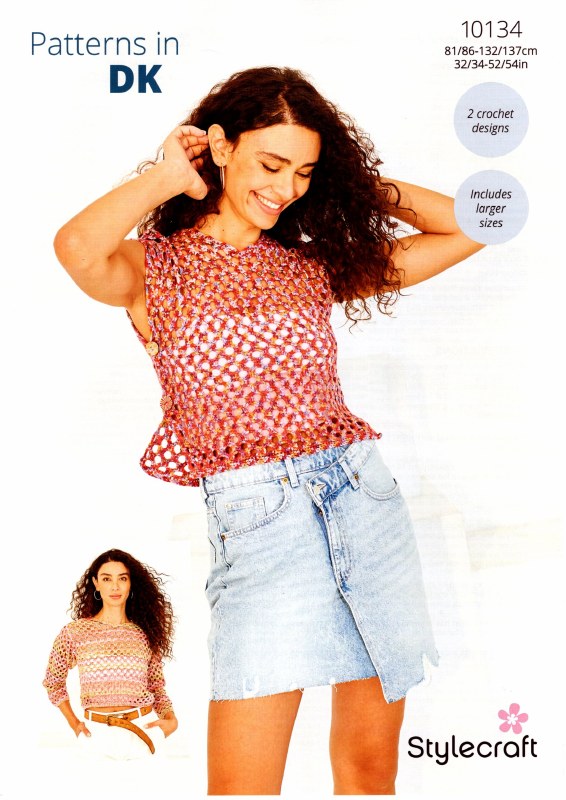 Stylecraft 10134 Tops in dk