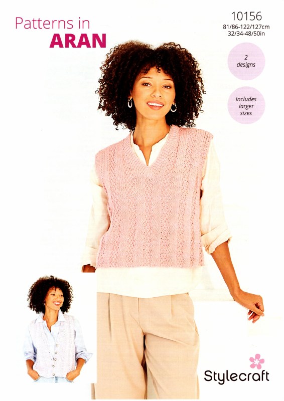 Stylecraft 10156 Tops  aran