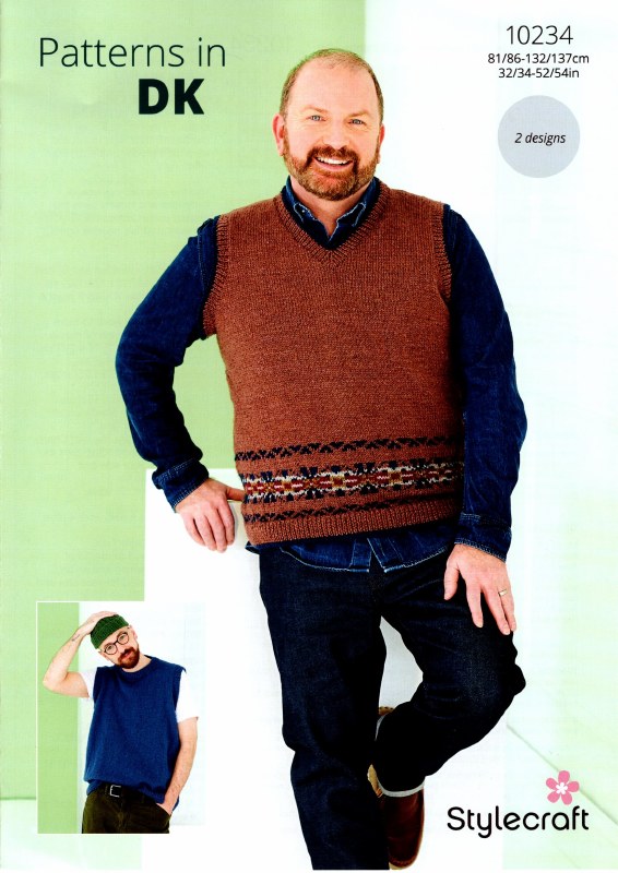 Stylecraft 10234 Vests in dk