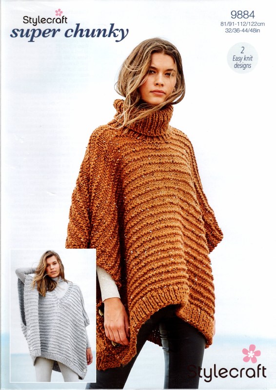 Stylecraft 9884 Ponchos SC