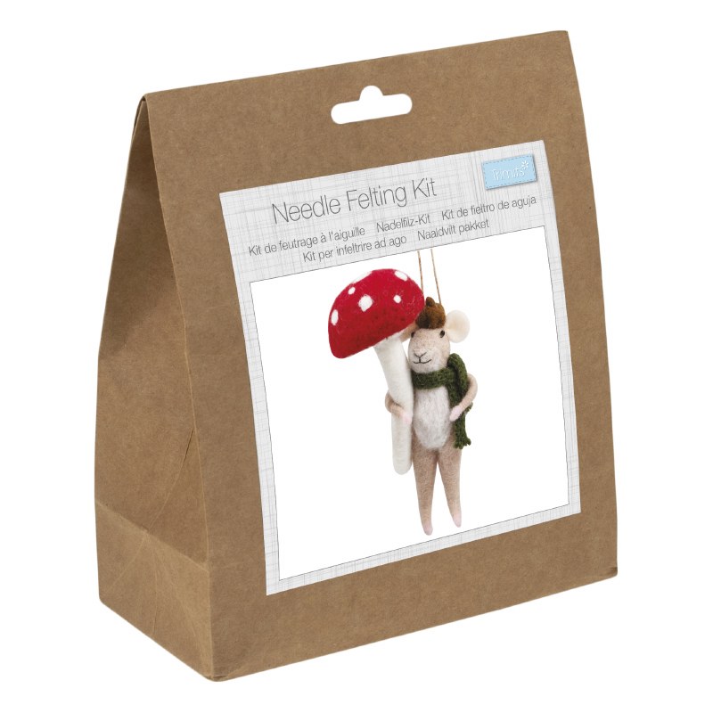 Needle Felting Kit W/land Mous