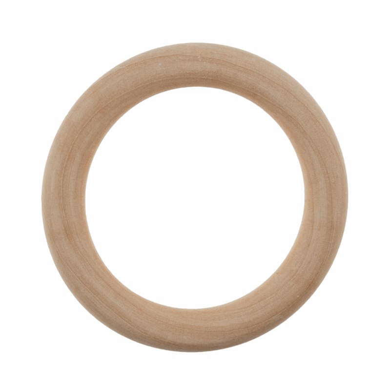 Craft Ring: Wooden: Round: 7cm