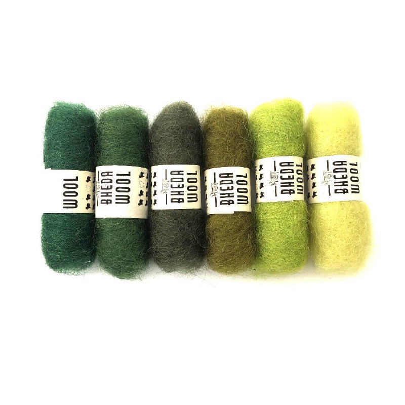 Mini Bheda Wools 730 Green Ton