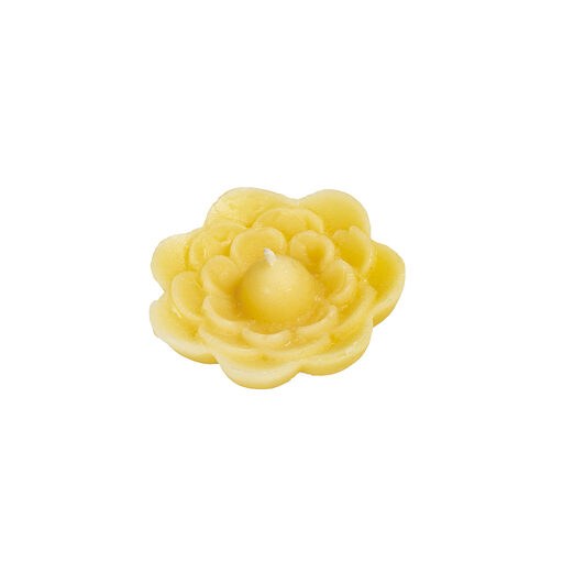 Wax flower candle