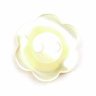 Button Flower 15mm Pale Yellow