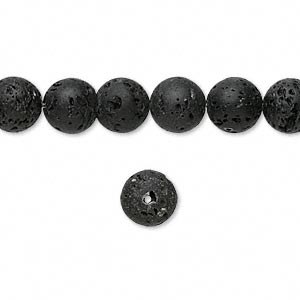 Bead Black Lava 8mm
