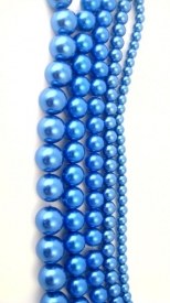 6mm Glass Pearl Capri Blue AB2