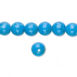 Bead Howlite Turquoise 8mm