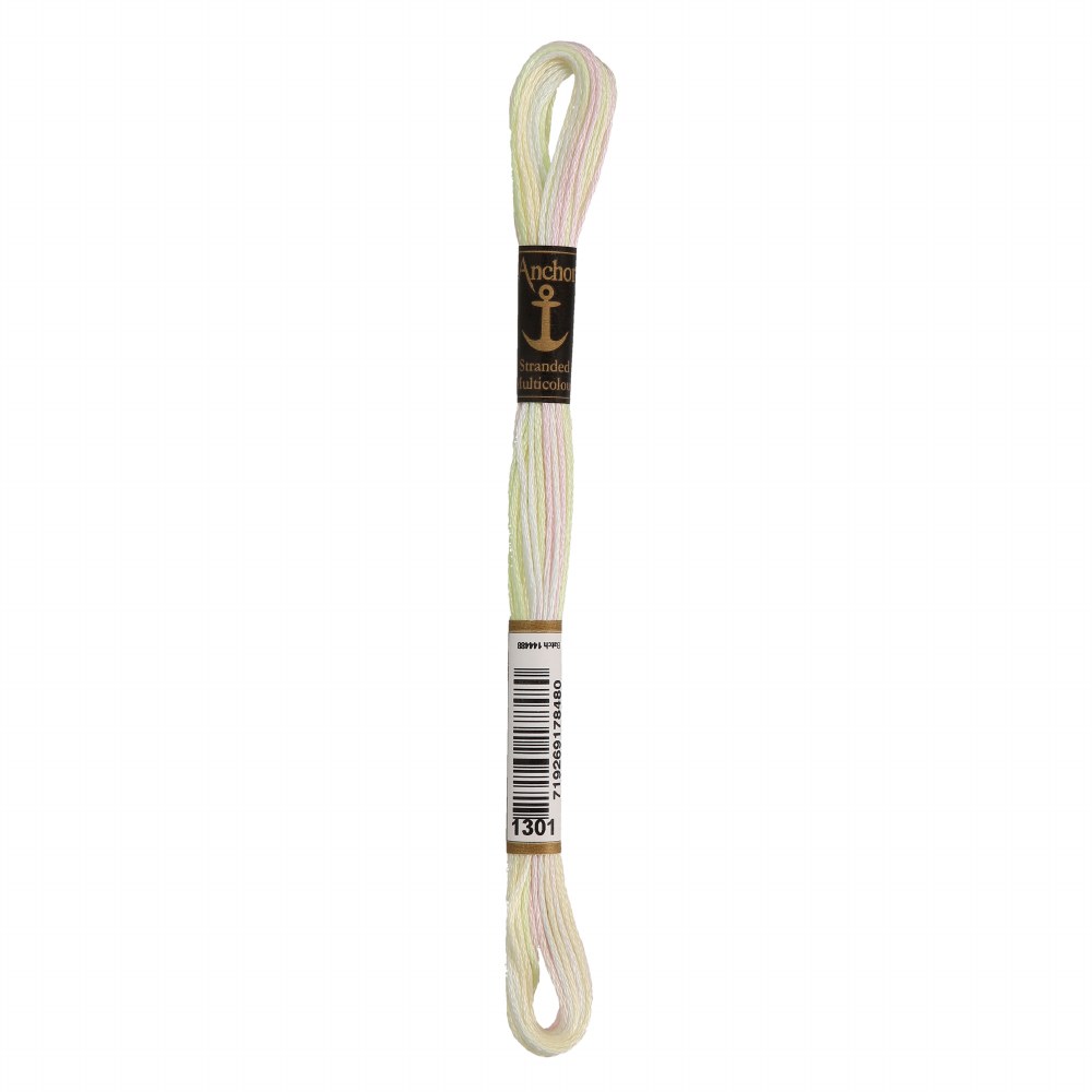 1301: Anchor Stranded Multi Coloured Cotton Skein - 8m 1301: Anchor Stranded Multi Coloured Cotton Skein - 8m